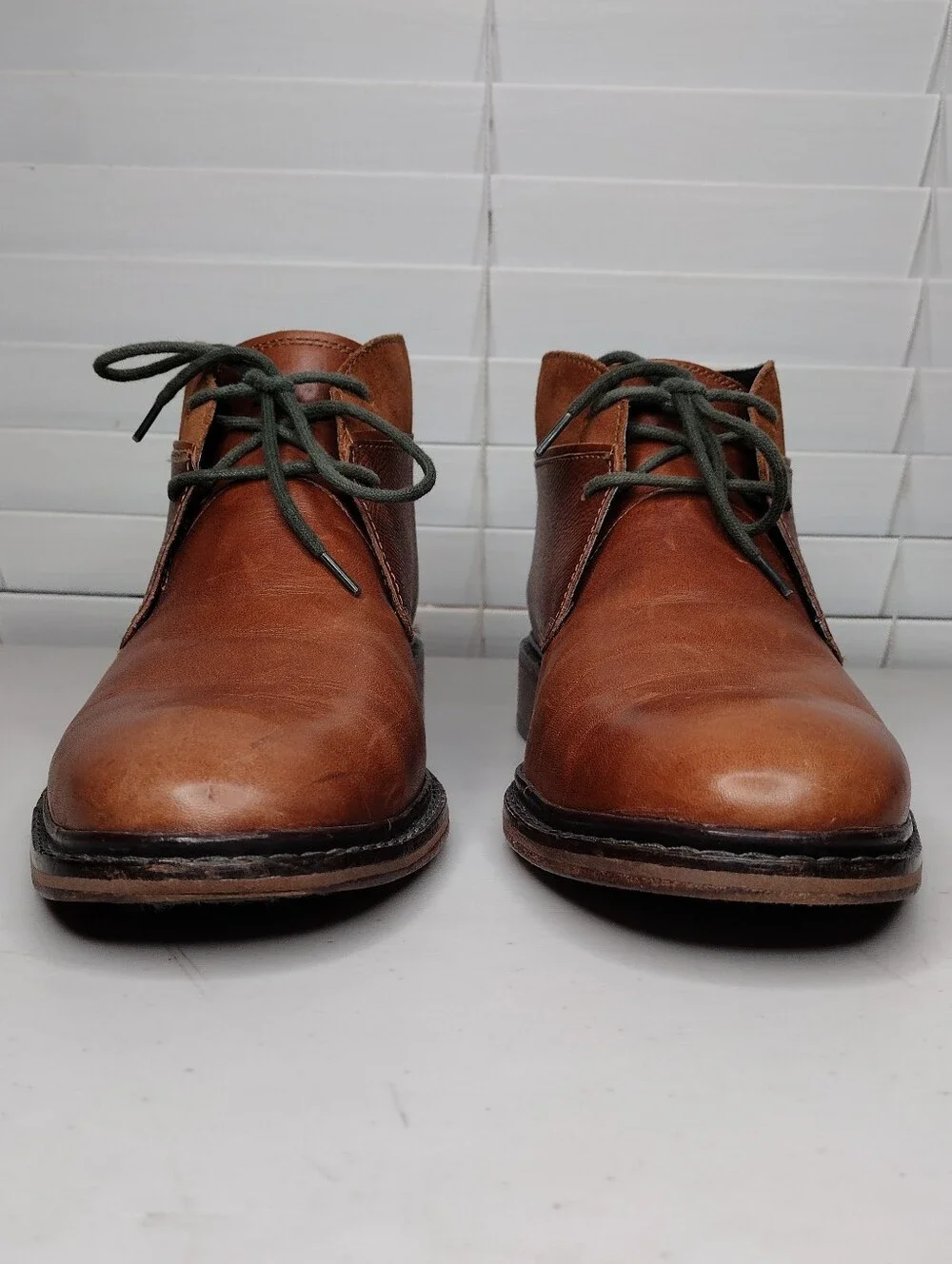 Cole Haan Colton Brown Leather Lace-Up Winter Chukka Boots Sz 11